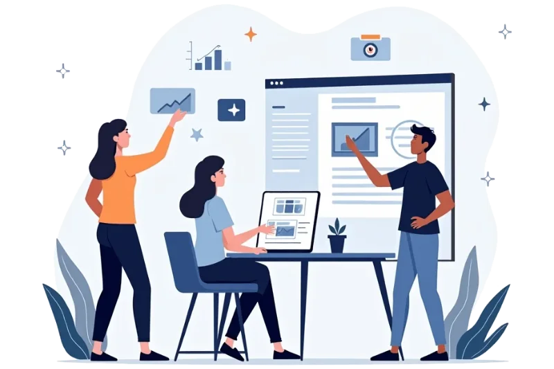 Collaborative team discussion